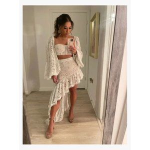 Bronx and Banco White Lace Santorini Top